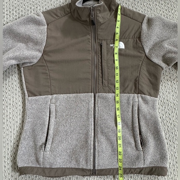 The North Face Denali Polartec Full Zip Fleece Jacket Womens Olive Taupe Medium - Picture 16 of 16